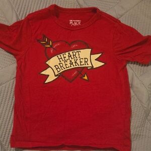 The Children's Place Red Heartbreaker Tee